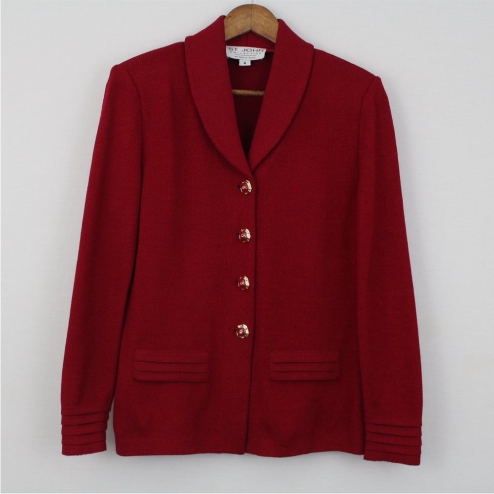St. John Collection Red Blazer